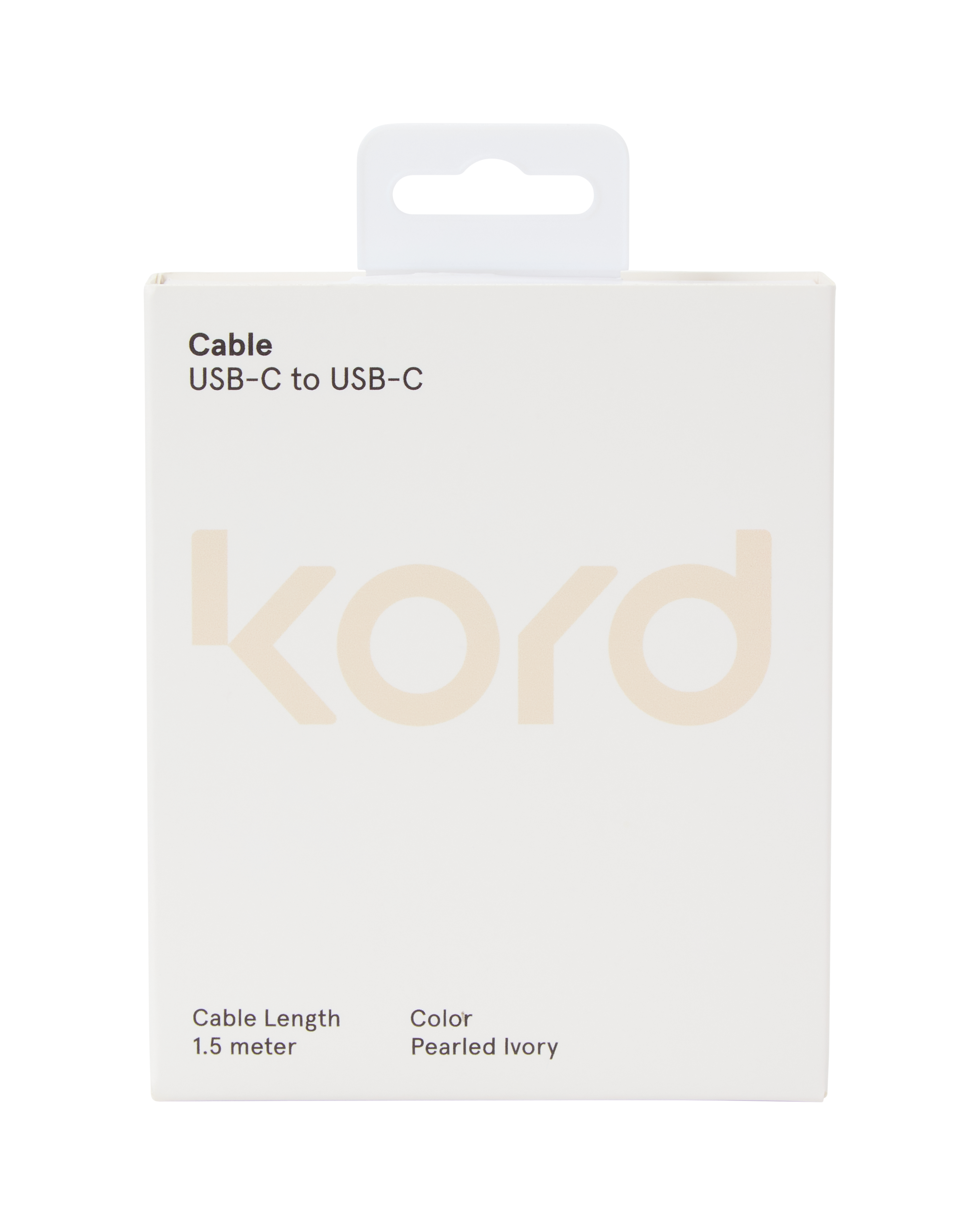 USB-C till USB-C Pearled Ivory