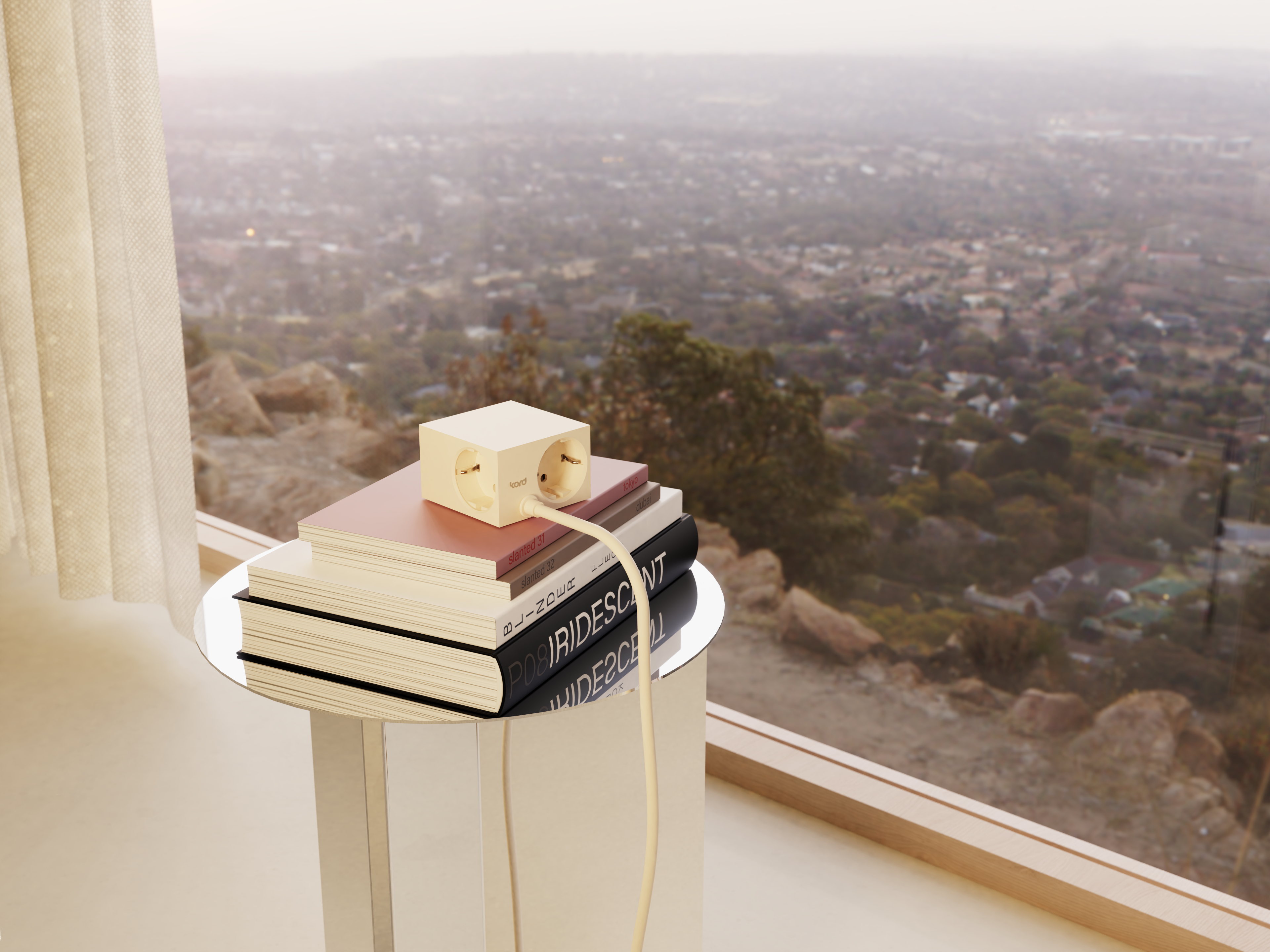 Cuboid Pearled Ivory